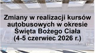 Zmiany w transporcie publicznym