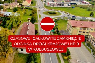 Czasowe, całkowite zamknięcie odcinka DK9 w Kolbuszowej!